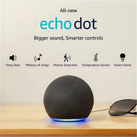 Echo Dot (5th Gen) | Smart speaker with Bigger sound, Motion Detection