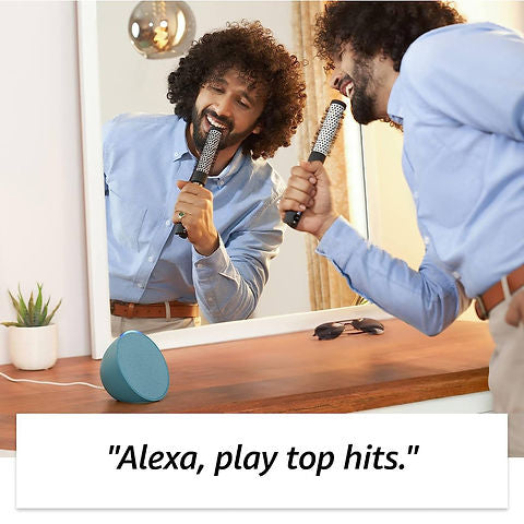 Amazon Echo Pop| Smart speaker with Alexa and Bluetooth| Loud sound, balanced ba