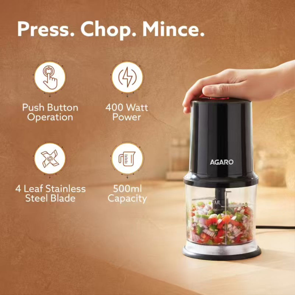 AGARO Elegant Vegetable Chopper 400 Watts