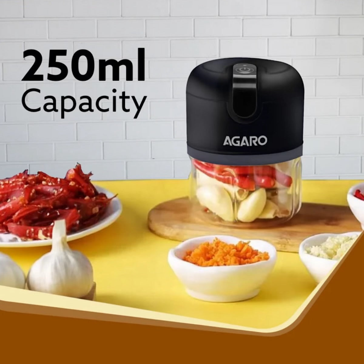 AGARO Elite Rechargeable Mini Electric Chopper