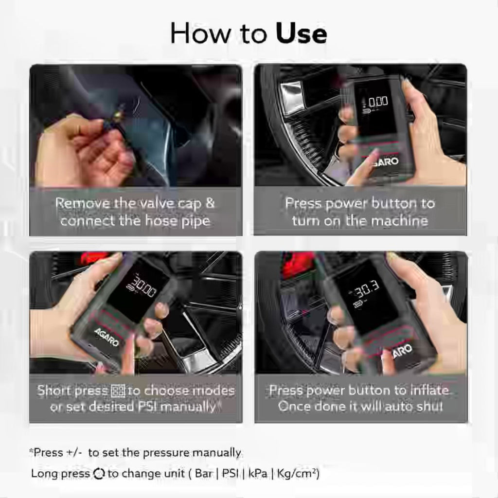 AGARO Galaxy Portable Tyre Inflator