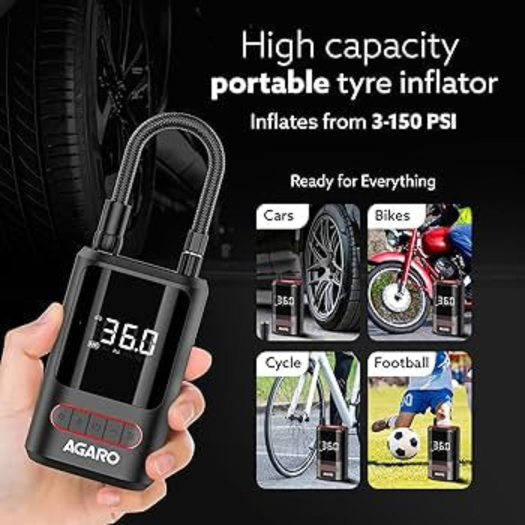 AGARO Galaxy Portable Tyre Inflator