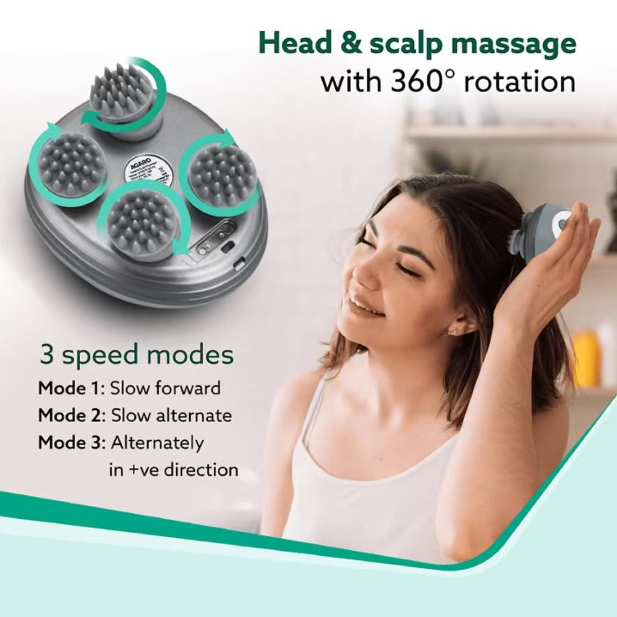 Agaro Head & Scalp Massager SM3675