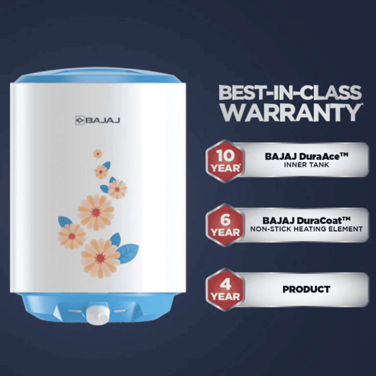 Bajaj Water Heater Shield Series Immorto 25L
