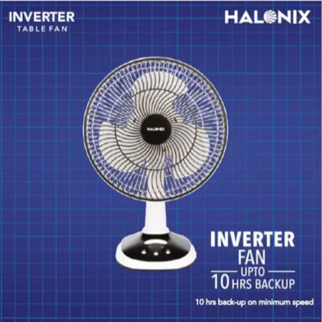 Halonix Inverter Rechargeable 300mm Table Fan