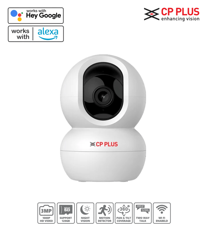 CP PLUS Ezykam WiFi CCTV Security Camera E38Q