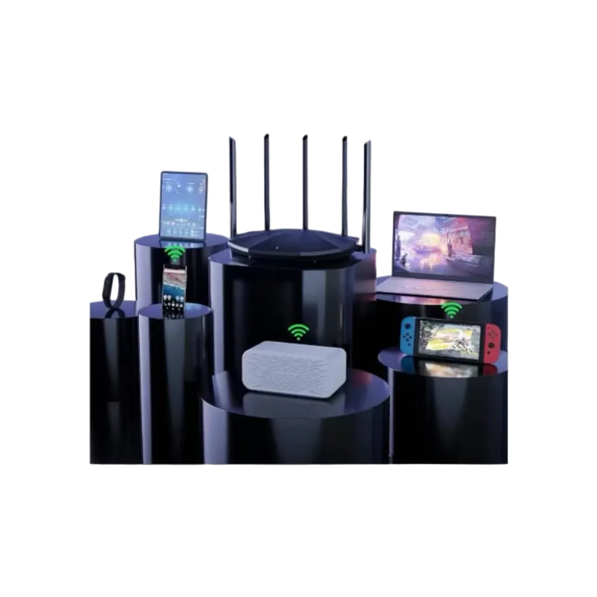 Tenda Smart WiFi Router Dual Band Gigabit RX2 Pro AX1500-2