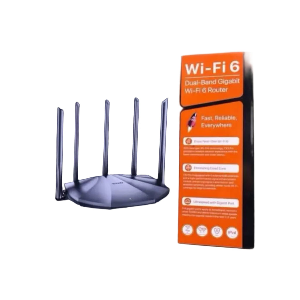 Tenda Smart WiFi Router Dual Band Gigabit RX2 Pro AX1500-4