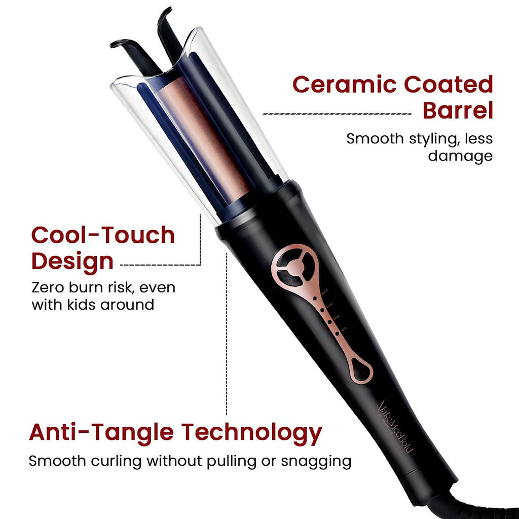 Urban yog MakeMeeBold Automatic Hair Curler Easy Two-Way Curling Iron