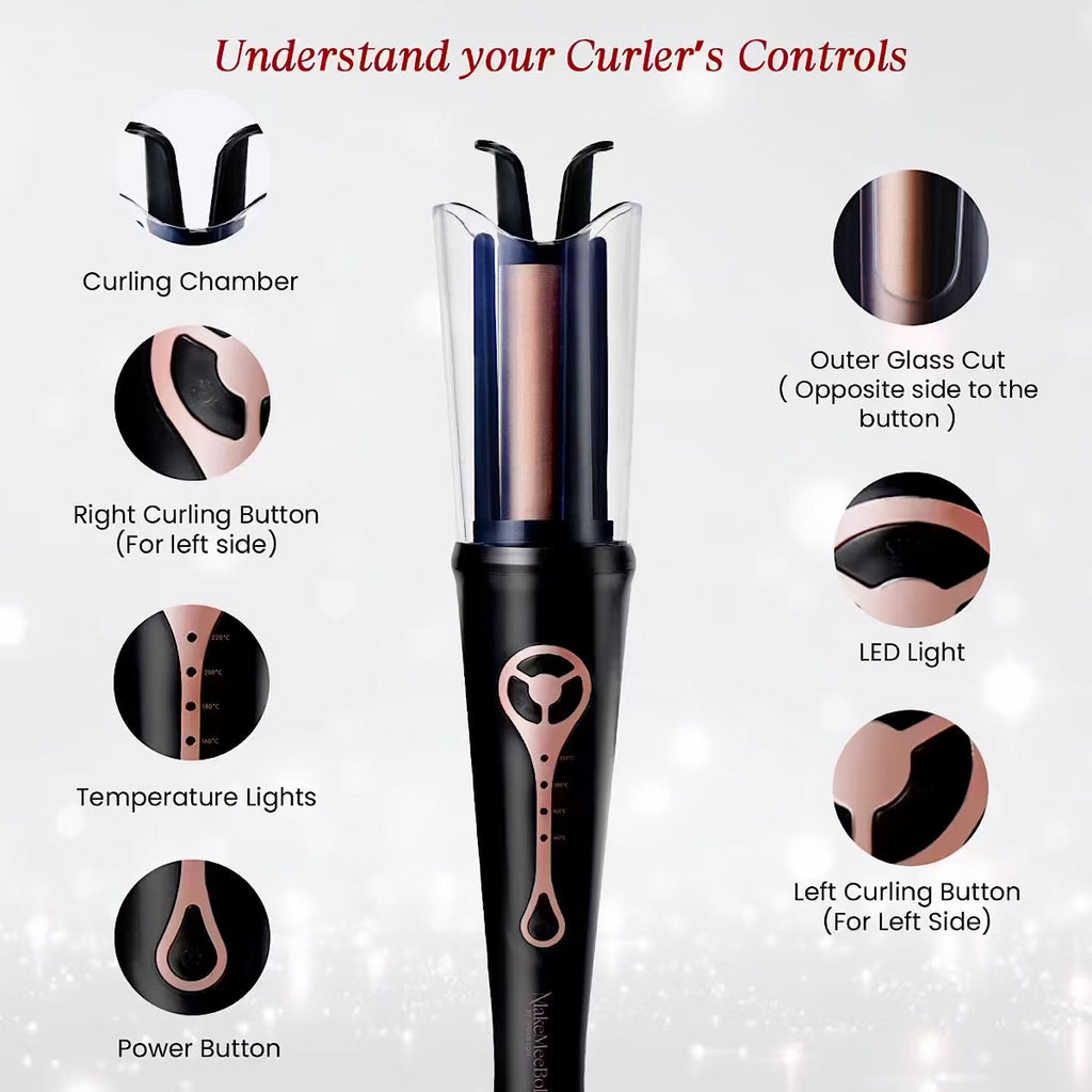 Urban yog MakeMeeBold Automatic Hair Curler Easy Two-Way Curling Iron