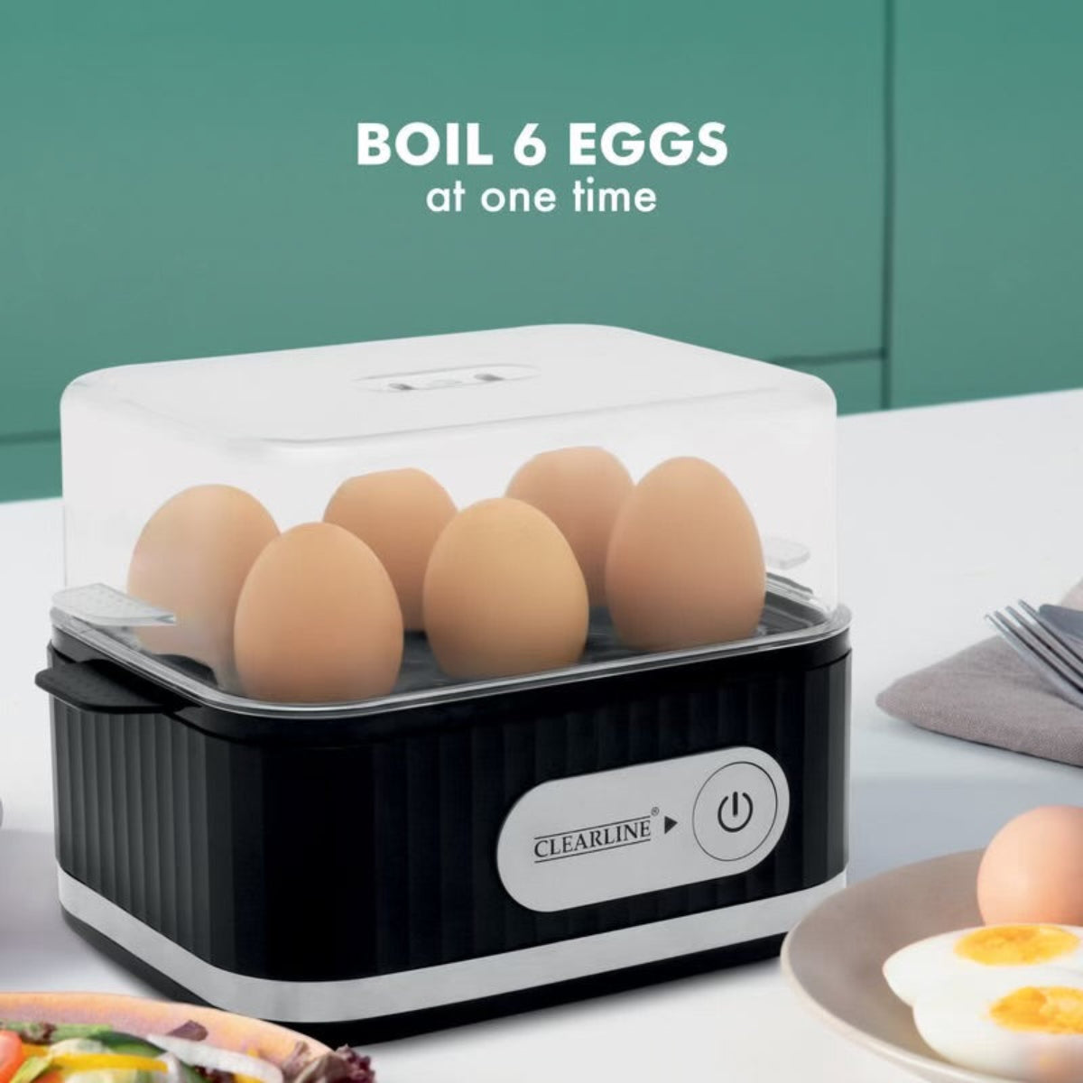 Clearline Egg Boiler with free Egg Poaching Tray EB-01