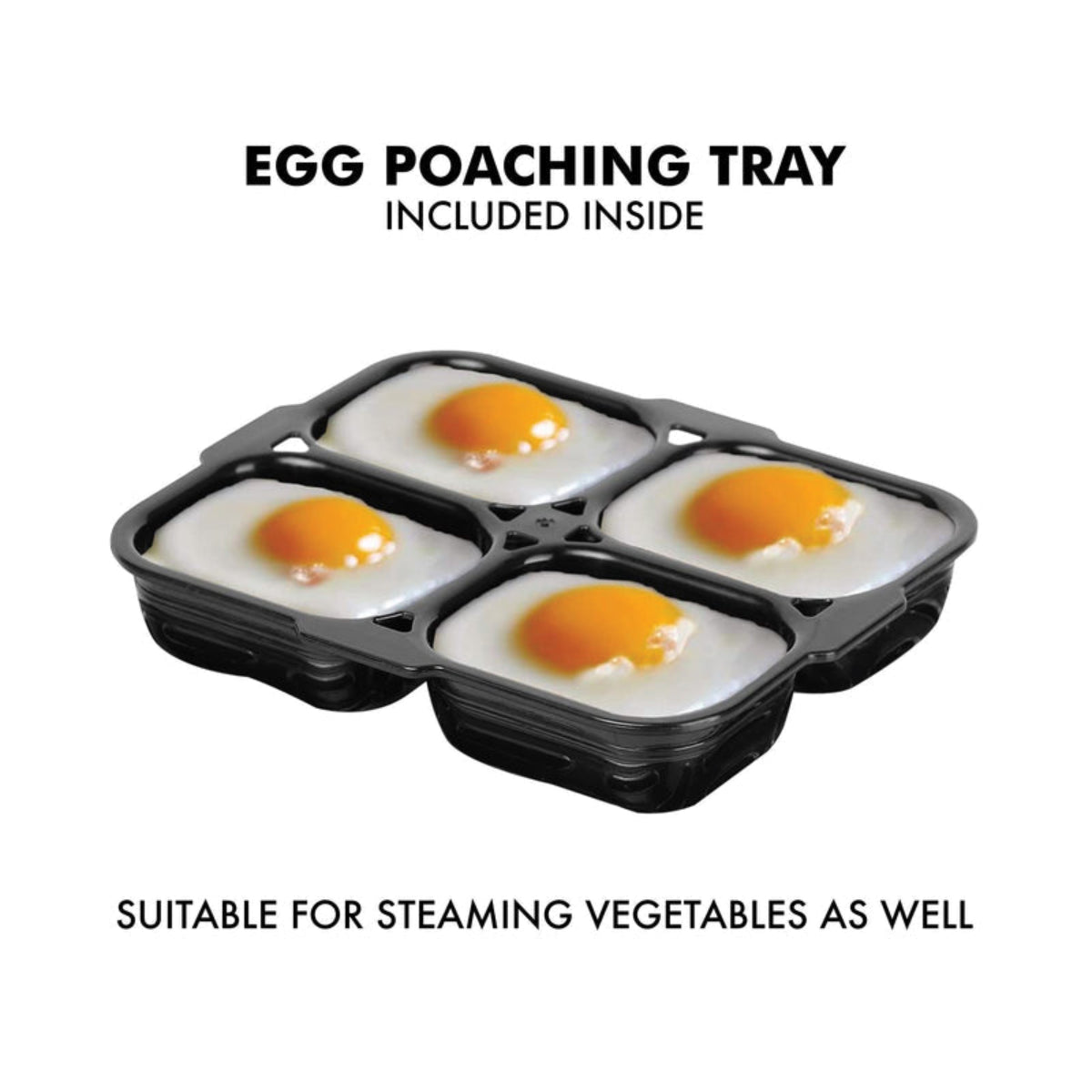 Clearline Egg Boiler with free Egg Poaching Tray EB-01