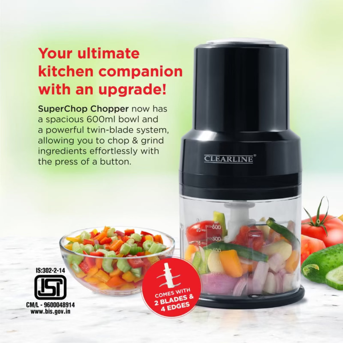 Clearline SuperChop 300W Electric Chopper